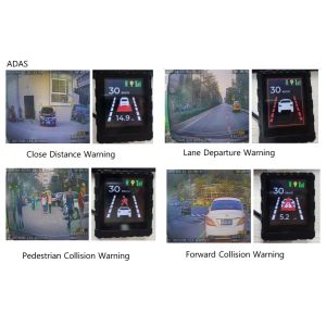 Black LED Display For Vehicle AI MDVR ADAS DSM Speed Alarm Reminder And Power