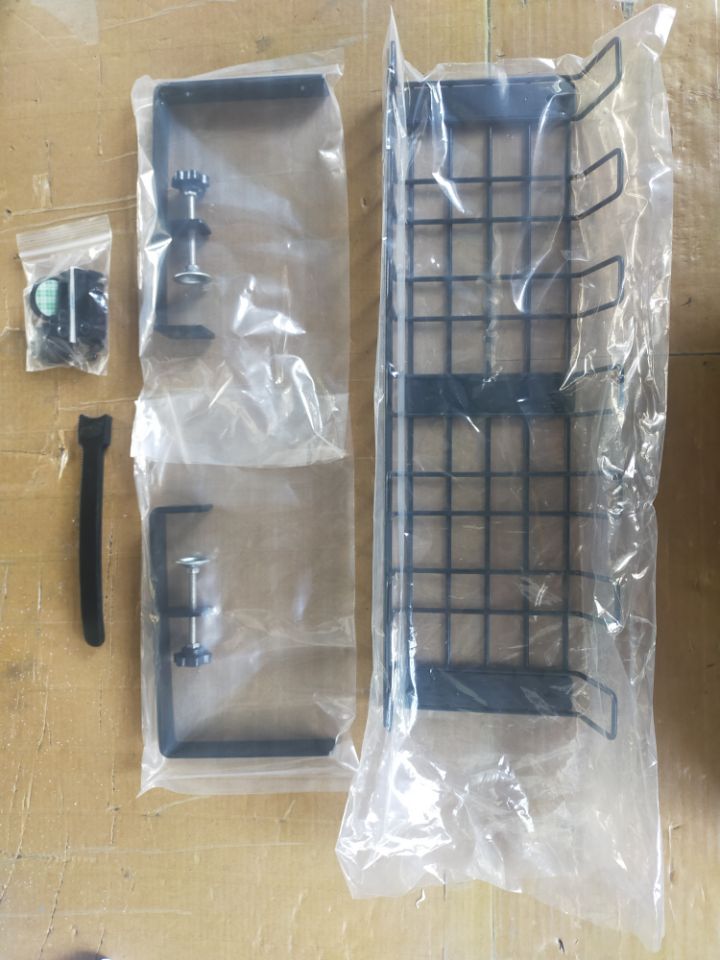 Sturdy Carbon Steel Wire Organizer Tray for No Drilling Under Desk Cable Management