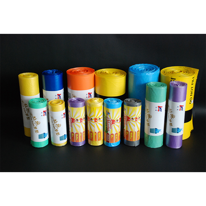 Custom Order Accepted HDPE/LDPE/LLDPE Kitchen Garbage Bags with Heavy Duty Drawstring