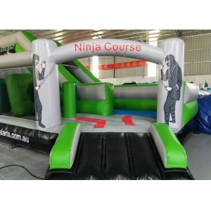 Commericial Tarpaulin Inflatable Obstacle Course Challenge 3 Years Warranty