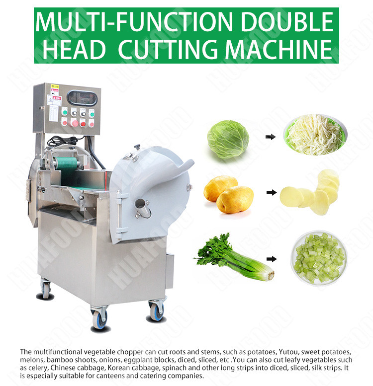Vegetable Slicer 1.1KW Food Dicing Machine