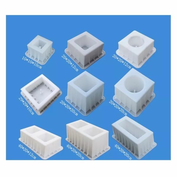 Quality Custom Hollow Cement Sand Solid Concrete Block Machine Equipment Concrete Block Molds for sale