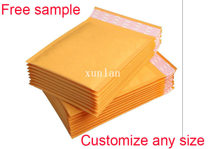Kraft Bubble Wrap Mailing Envelopes , Padded Mailing Envelopes With Air Bubble Cushioned