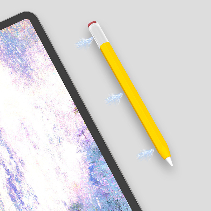 16*1cm Platinum Silicone Protective Case for Apple Pencil 2nd Generation Silicone Case