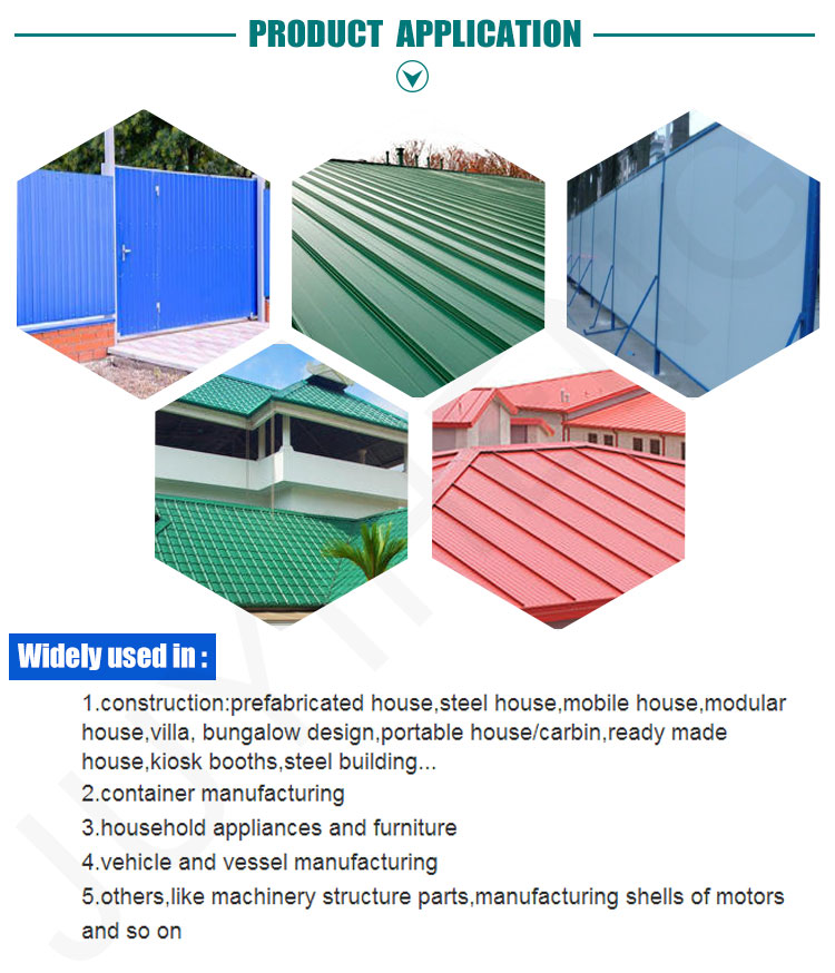 Hot Dipped PPGI Steel Roofing Sheet SGCC / CGCC Pre Painted Metal Roofing Sheet