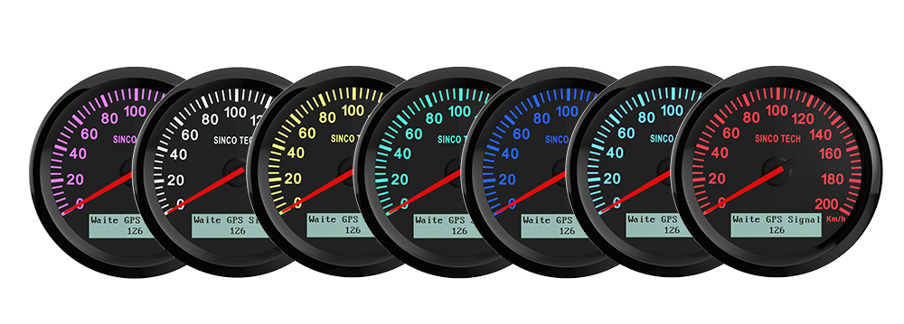 DO917 LCD Display 12v 24v ABS 85Mm GPS Speedometer Compass