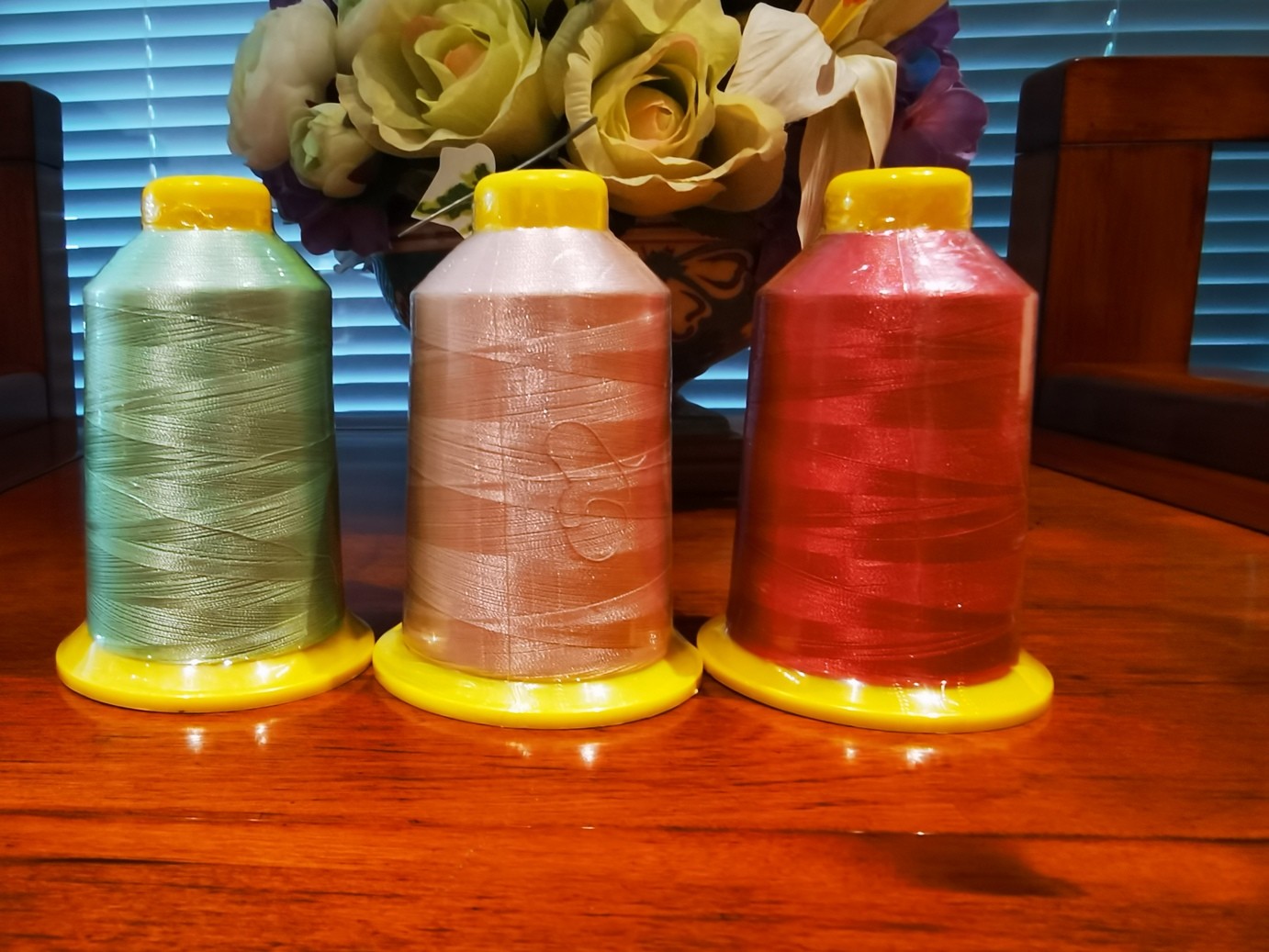 100% Polyester Filament Embroidery Thread 5000m for embroidery machine