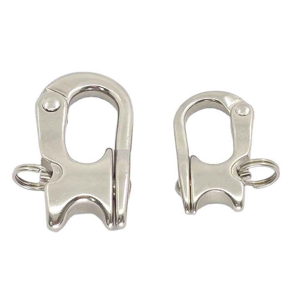 Imperial Measurement System Stainless Steel Sheet Snap Shackle with Thimble and Locking Pin Deck