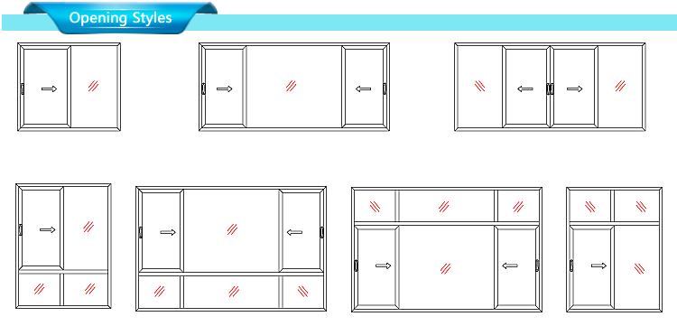KDSBuilding Manufacturing Price Profile/Plastic Pvc Top 2 Track Burglar System Sliding Triple Glazed Upvc Windows