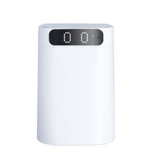 China 17.5L Self Changing Smart Trash Bin White Color Touchless Sensor Smart Trash Can Automatic Self Sealing Trash Can on sale