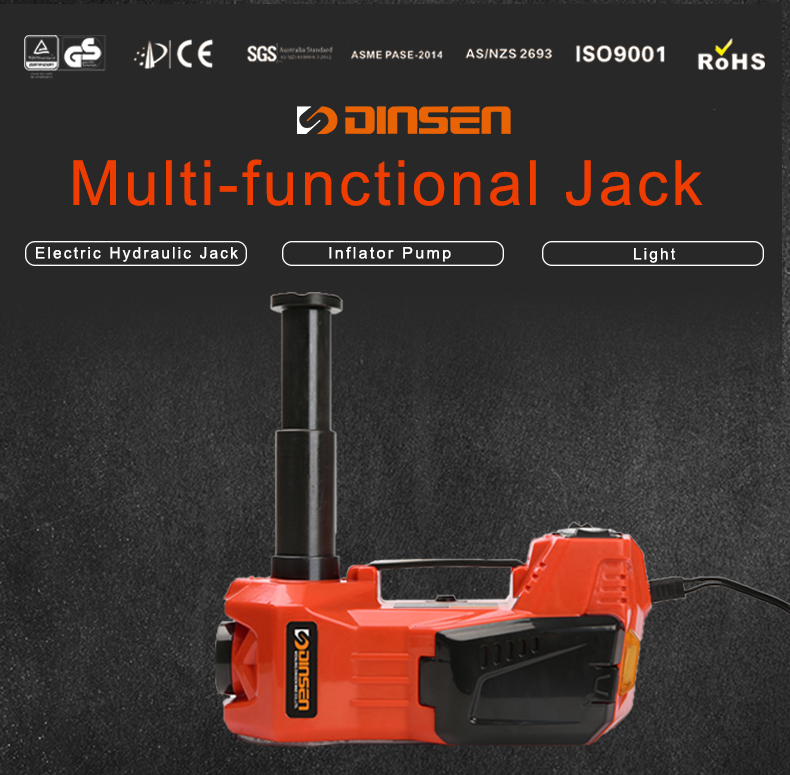 Pneumatic Trolley 3 tons 12V electric hydraulic jack fast lift jack with electric air pump