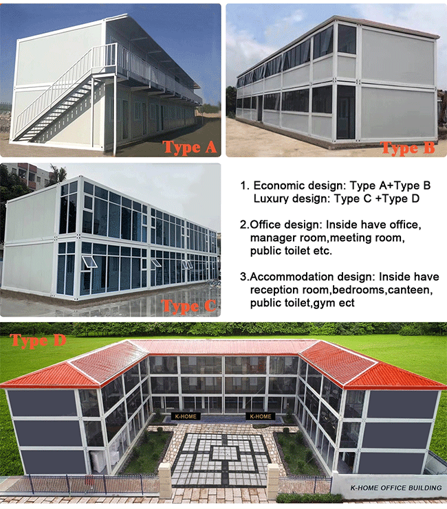 Mobile Sandwich Panel Container House With Multifunction Projector