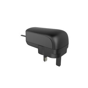 3 Prong UK Plug AC DC Switching Power Adapter 24w Wall Mount 3 Pin