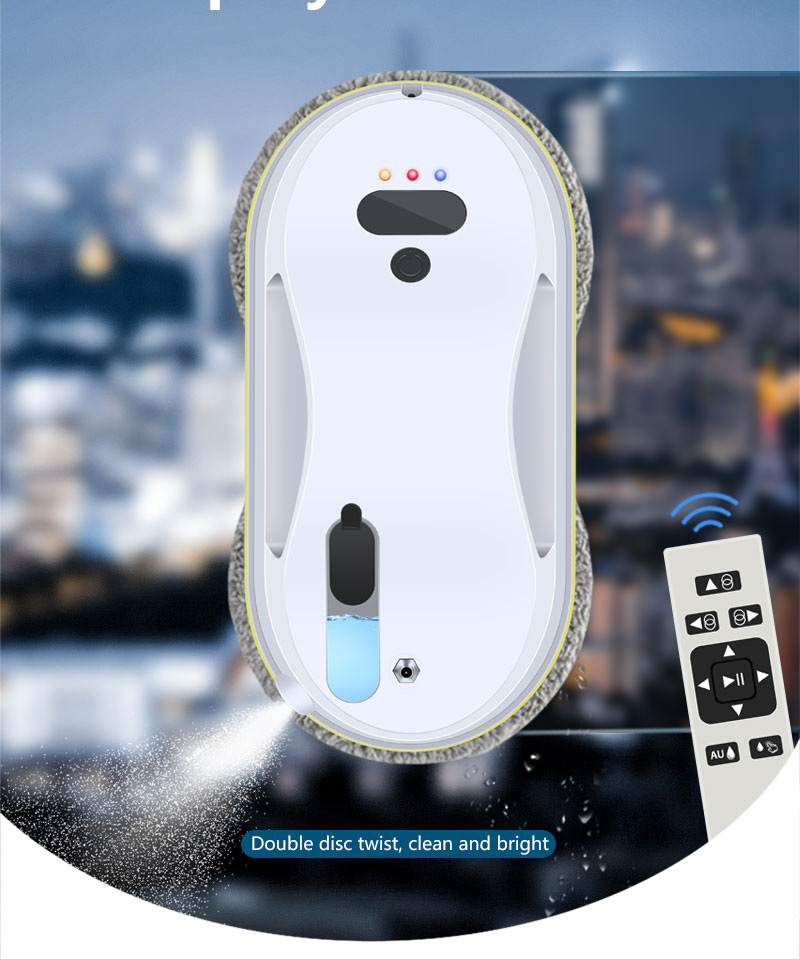 80W Powerful Automatic Smart Vacuum Cleaner Window Cleaning Robot for Household Industry