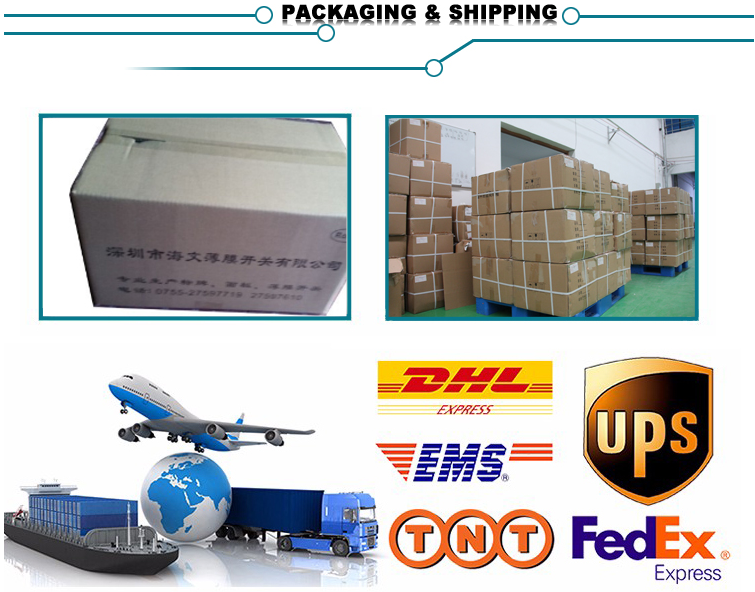 RAL Industrial Membrane Switch Good Water Resistance Custom Membrane Keypad