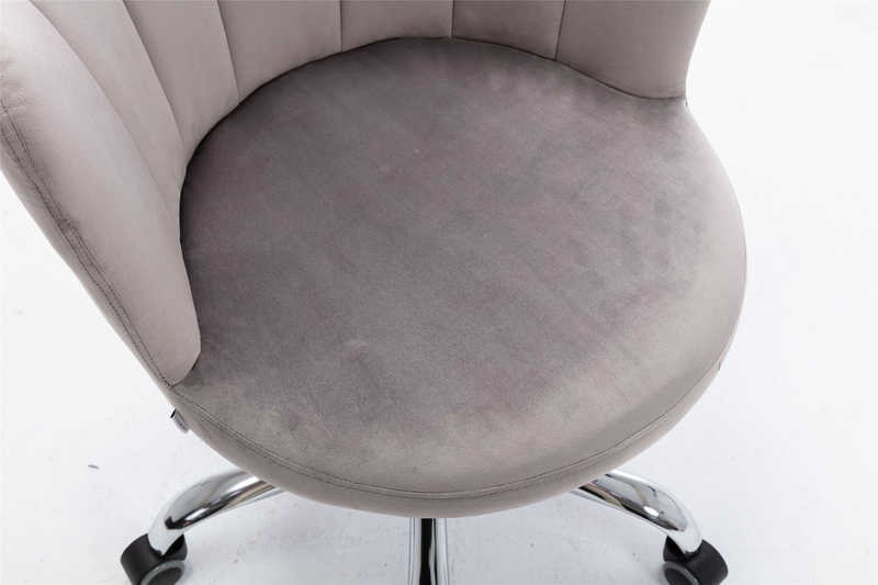 Gray D17.72'' Swivel Shell Chair / Living Spaces Desk Chairs Adjustable Height