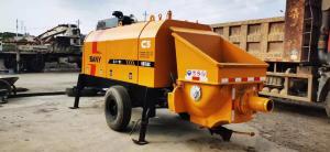  SAE Certified Used Concrete Trailer Pump 60m3/H 115KW Sany 200Meter Vertical Manufactures