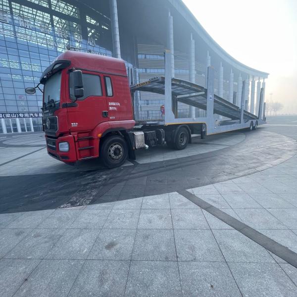 CIMC Factory 2/3 Axle Stainless Steel Frame Double Floor 8-9 Land Road Car
