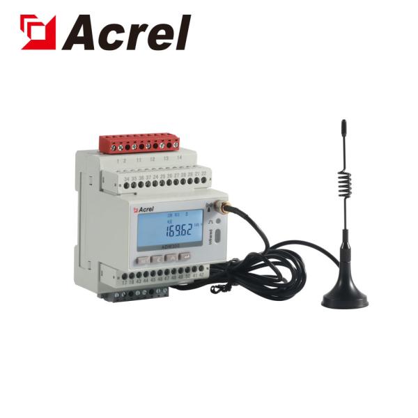 Acrel Wireless Energy Meter / ADW300 Din Rail Mounted Kwh Meter For Distribution