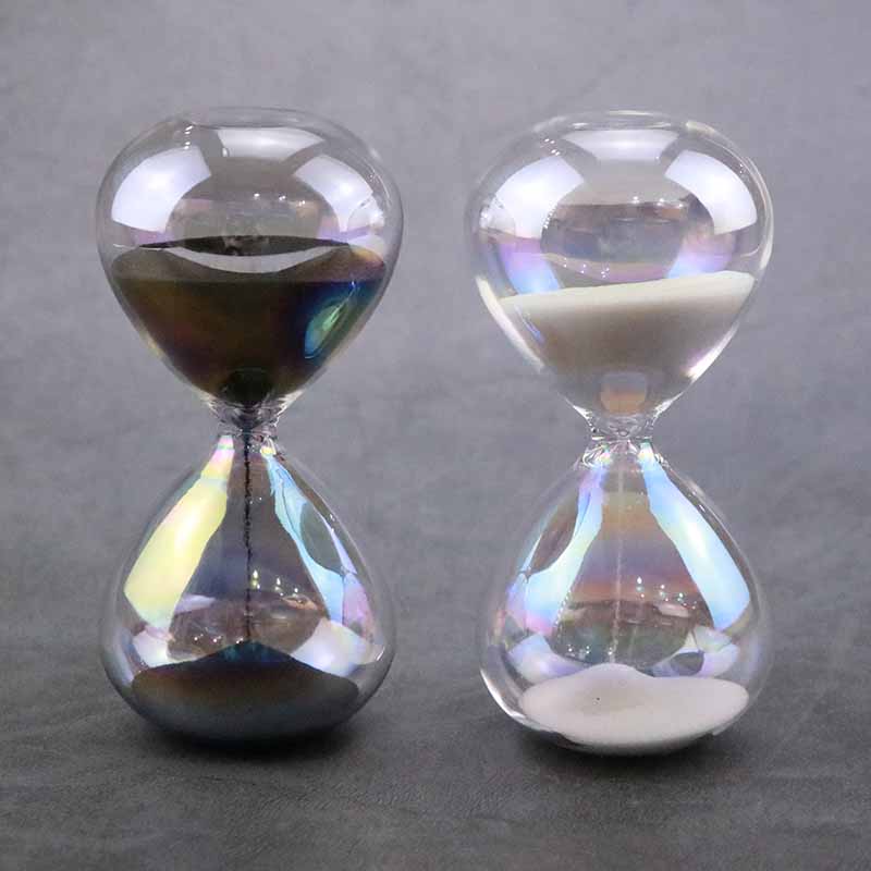 OEM ODM Glass Hourglass Sandtimer 5/10/15 Minutes Contemporary Style