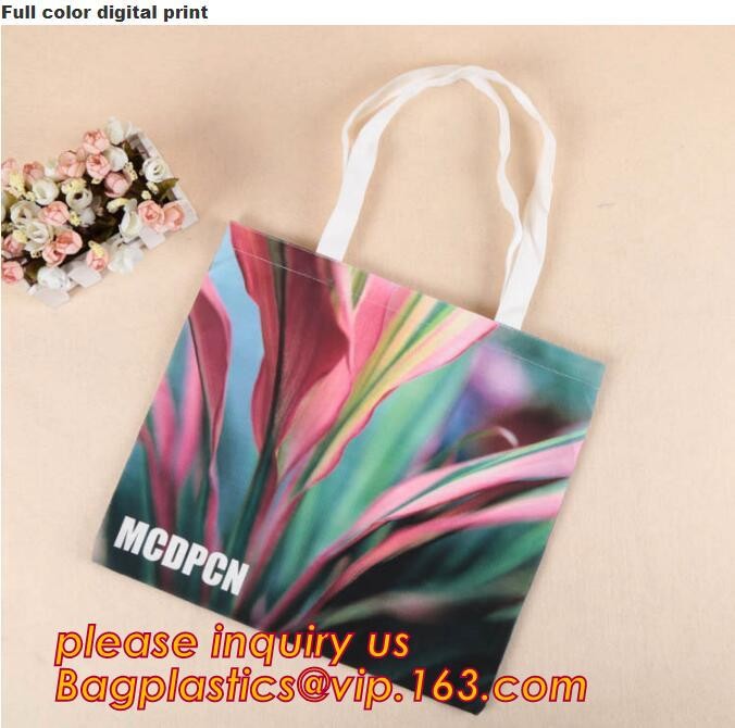 100% recycled organic cotton canvas calico drawstring bag with printing,custom print canvas cloth tote bags with printed