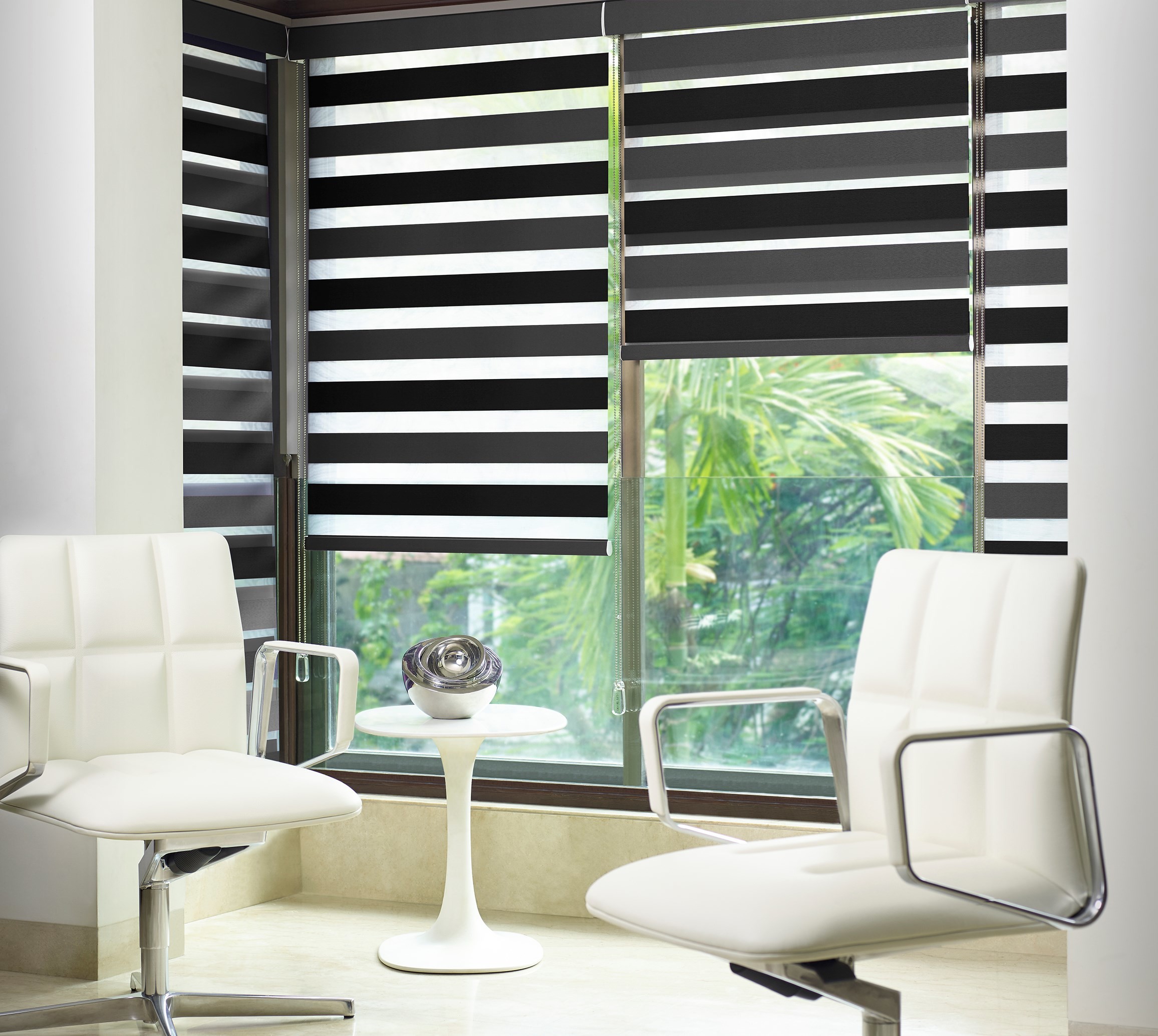 China-Made Intelligent Motor Remote Control, Bluetooth, Voice Control, Double Layer Zebra Type Zebra Curtain