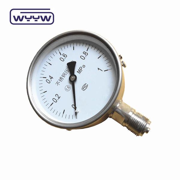 Pressure 0 .. 1000 Bar All Stainless Steel Pressure Gauge For Pharmaceutical