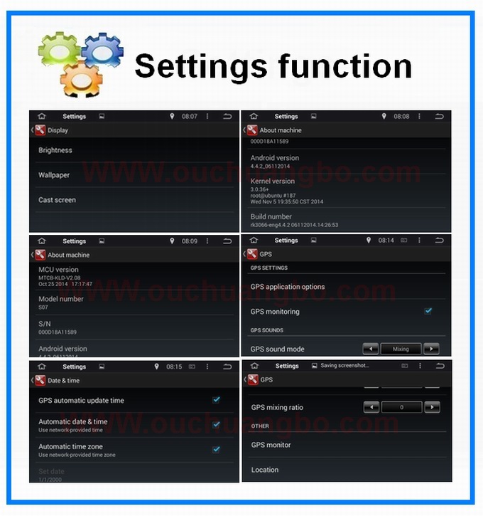 Ouchuangbo Car GPS Navi Multimedia for Chrysler 300C /Dodge /Jeep DVD Player Android 4.4 System OCB-6235D