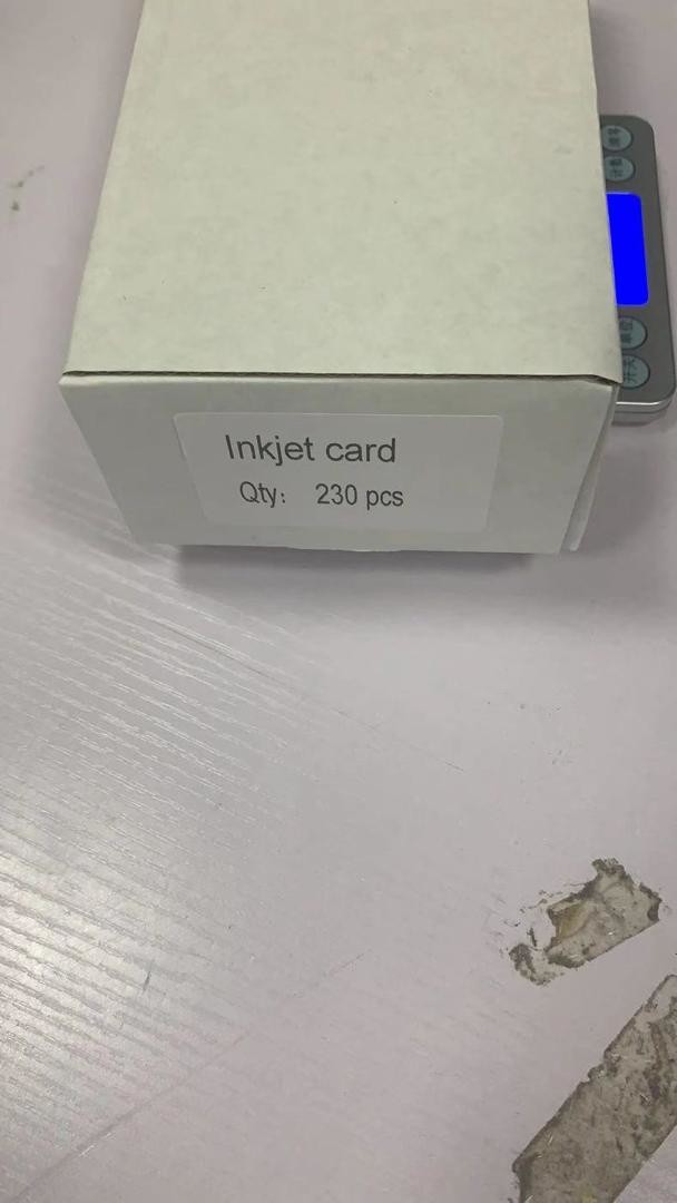 HIGH QUALITY WHITE BLANK PVC PRINTING ID INKJET CARD 0.45MM/450MIC 0.60MM/600MIC FOR Epson & Canon inkjet printer