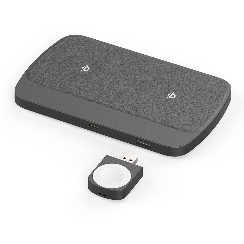 MFI Horizontal Qi Wireless Charging Stand 12V 2.5A For Apple Watch