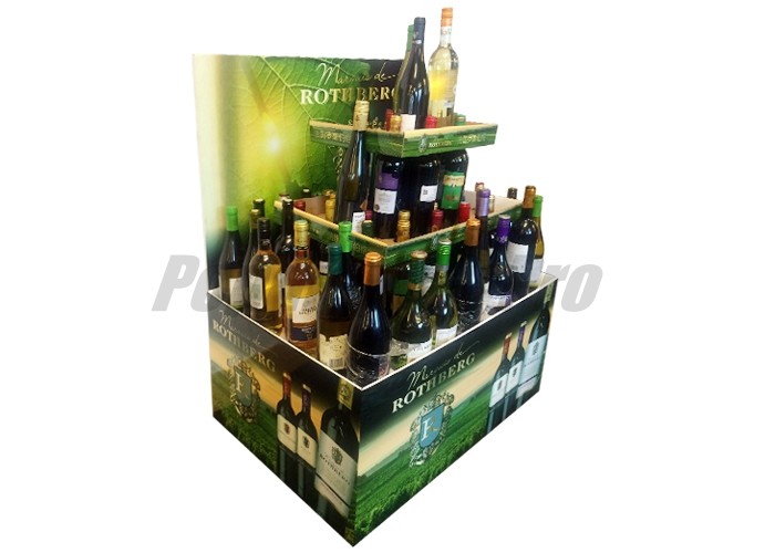 Recycled Full Size Cardboard Pallet Display Light Duty 2 Stackable Trays