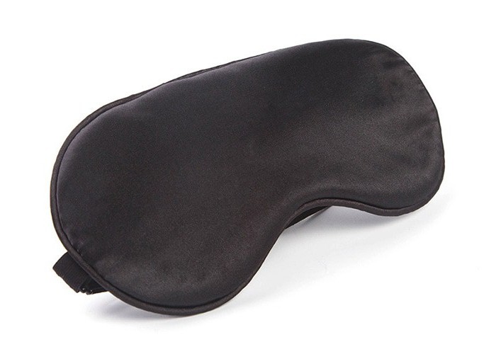 Lightproof Embroidery Silk Satin Sleep Mask Travel Eye Mask Custom Design