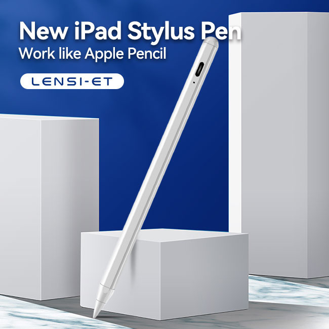 White Tablet Apple Pencil Replacement 10 Hours 165*9mm