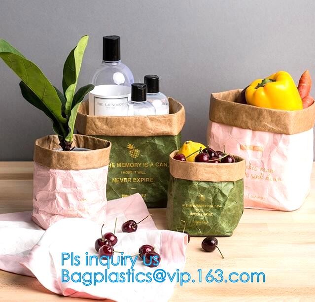 Custom Tyvek Paper Zipper Cosmetic Makeup Bag With Leather Handle,untearable tyvek zipper cosmetic bag,Environmentally f
