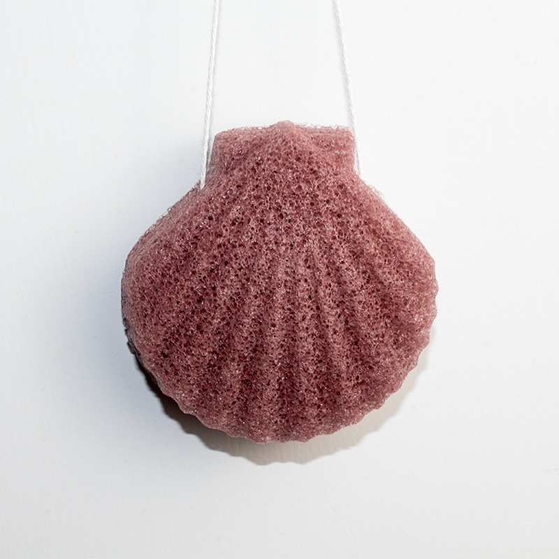 7.8*7.5cm Private Label Activated Shell Konjac Sponge For Skin Cleansing