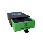 Green Paper Cardboard Stock Gift Box for Car Keychain Pull Out Drawer Custom EVA