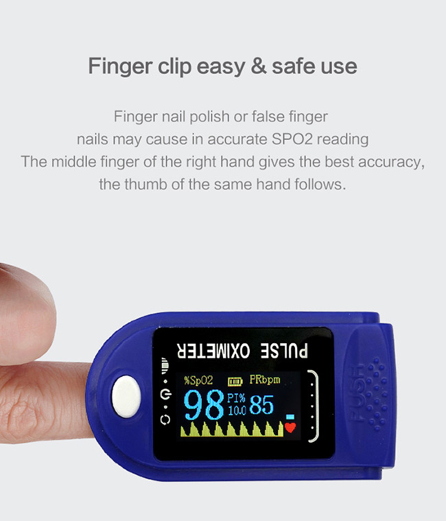 Home Hospital OLED O2 Saturation Tester Mini Oxygen Blood Level Tester