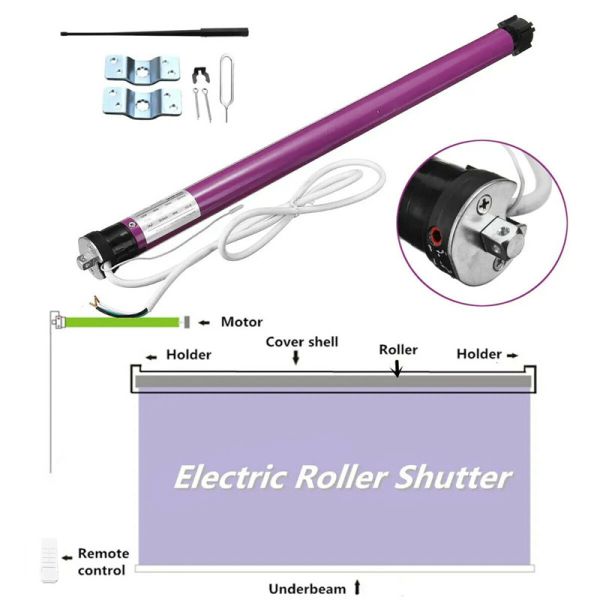 Quality Anti Static Motorized Blinds Tubular Motor Home Automation Roller Curtain Window With Tuya WIFI for sale