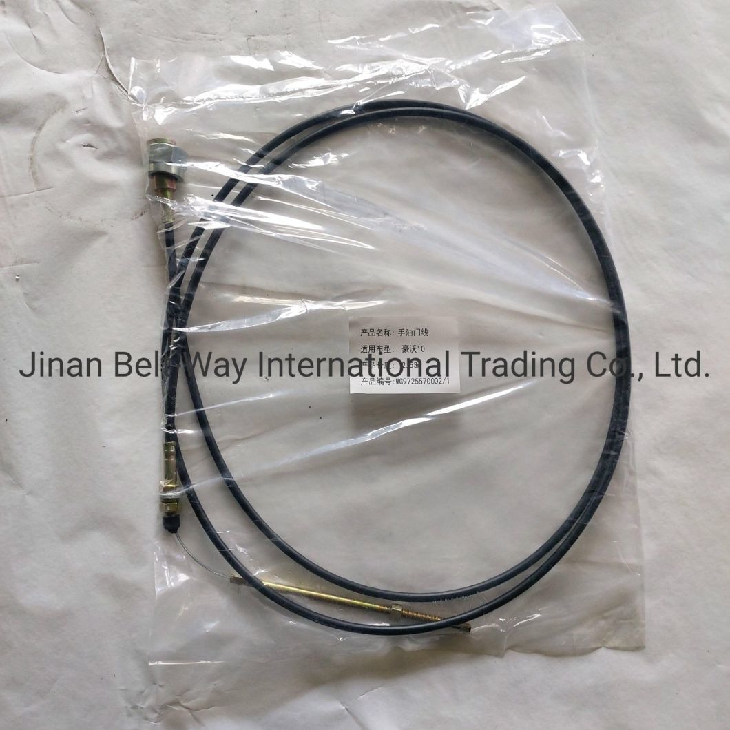 Sinotruk HOWO Parts Truck Parts Truck Spare Parts Hand Throttle Cable Wg9725570002-1