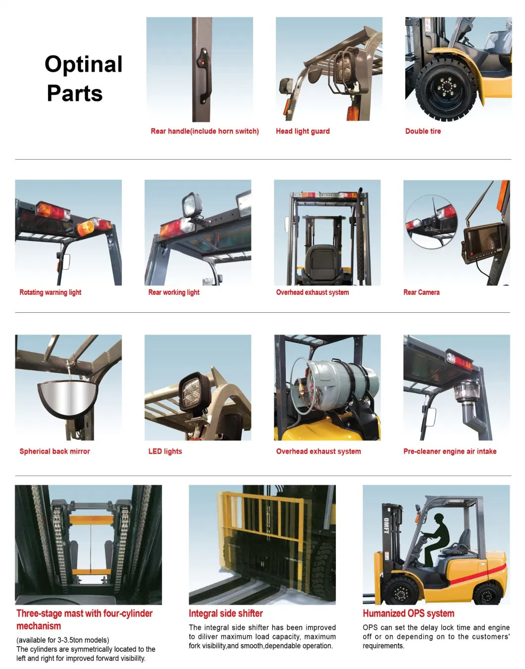 3M Hangcha 3 Tons Second Hand Diesel Forklifts With Sideshift Included