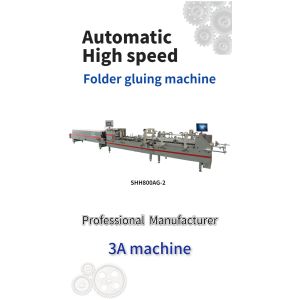 800AG-2 Automatic Bottom Lock Gluing Machine Paper Folder Gluer Machine Easy to