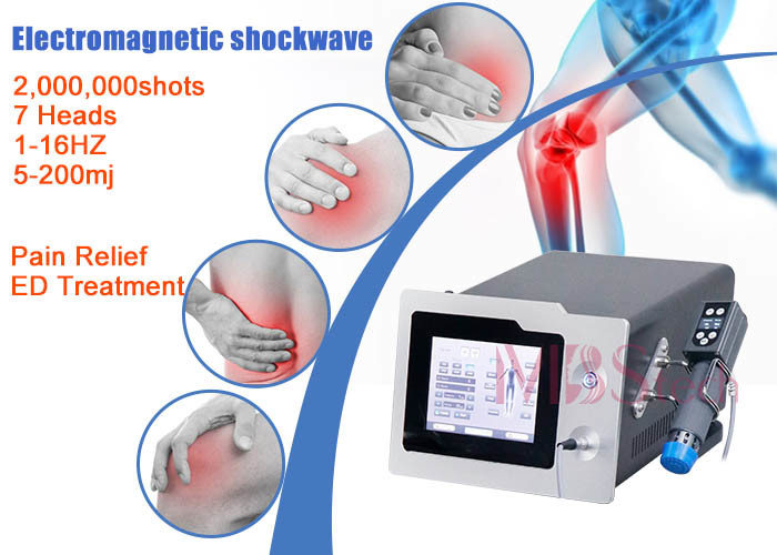 5mj Focused Therapy ED Electromagnetic Shockwave Equipment