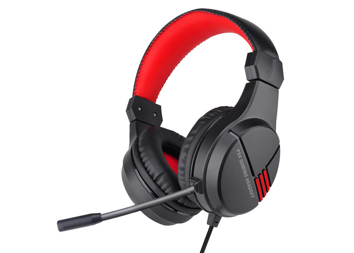 3.5plug PS4 PS5 Gaming Headset , ROHS Over Ear Headphones With Mic