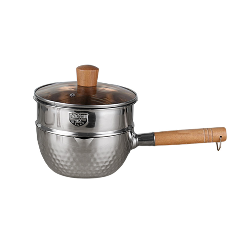 Multi Cooking Steam Pot 2 Tiers Stainless Steel 304 Long Service Life