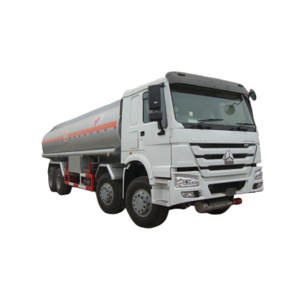 CNHTC Stainless Howo 8x4 Fuel Oil Tank Truck 16-24cbm With Different Compartment
