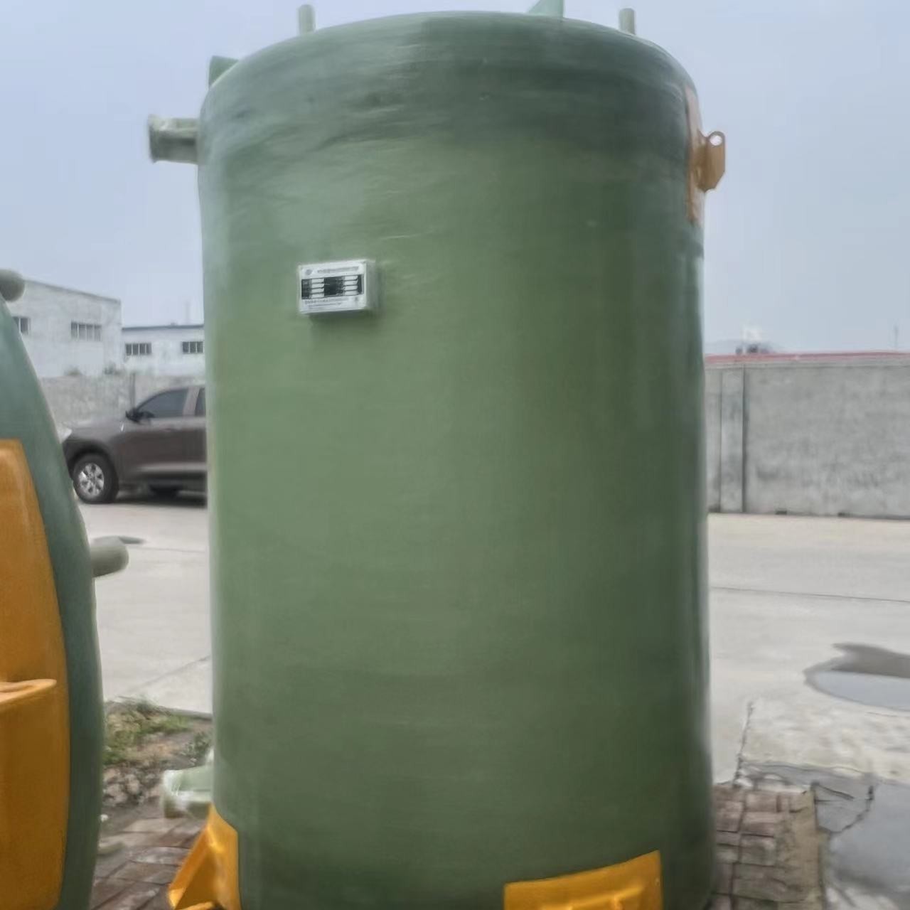 2CBM Fiberglass FRP Vacuum Septic Tank HCL Storage Filament Winding