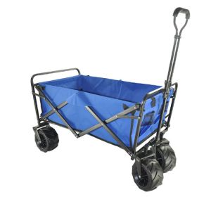 China Folding Wagon Stretching Handle Collapsible Camping Cart Folding Beach Trolley on sale
