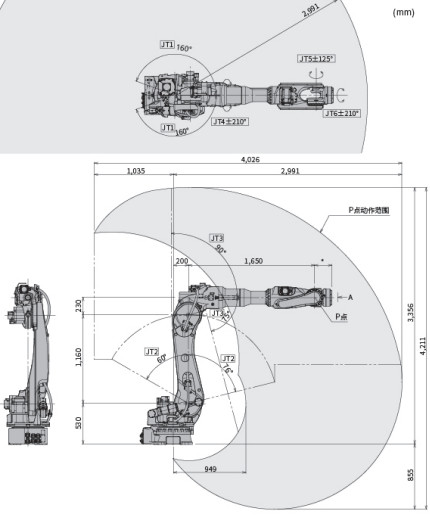 Yaskawa Alarm Code Welding Robot Arm BX130X 6 Axis Industrial Robot Arm