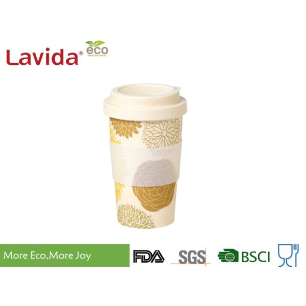 Non Fragile Bamboo To Go Cup Biodegradable Travelling Mug Hot Beverage Container