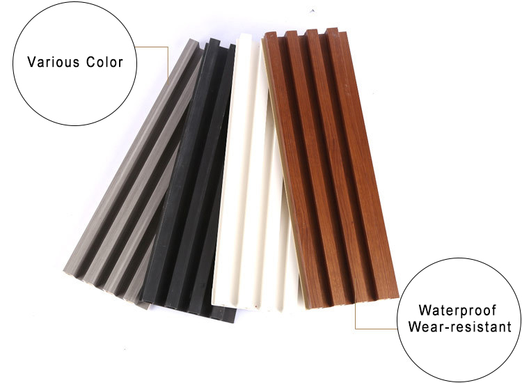 Indoor/Outdoor Wall Decoration Modern Composite Wood Panel Art for Interior Decor